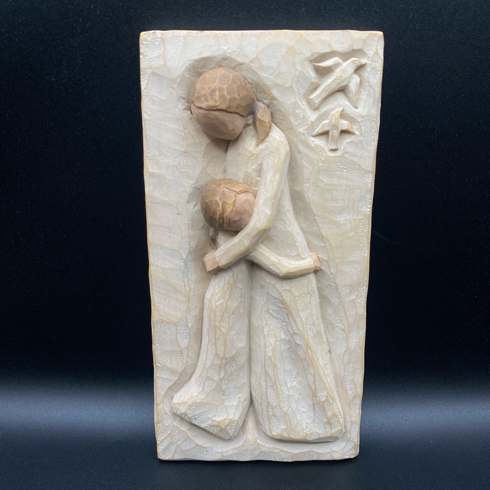 Vintage Willow Tree "Mother and Daughter" 2001 Plaque Wall Hanging 8" x 4" Lordi